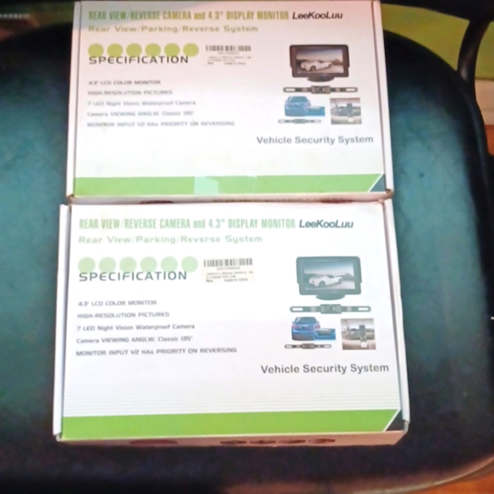 LeeKooLuu reverse camera Rear view/parking/reverse system 2 systems